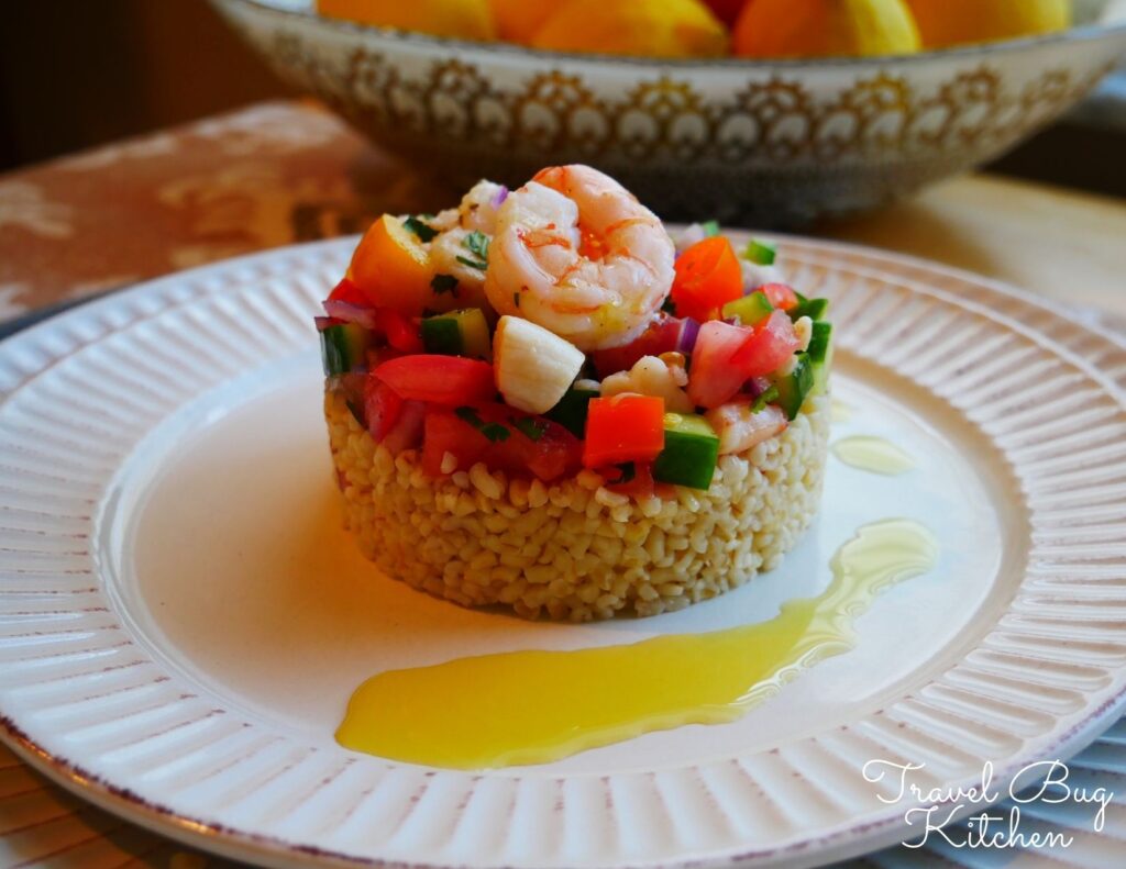 Seafood Bulgar Salad