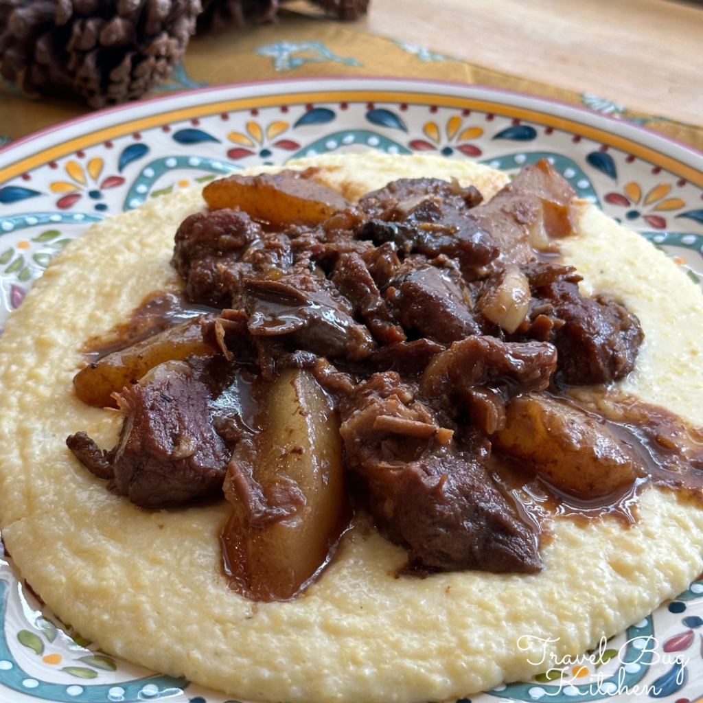 Balsamic Braised Pork Shoulder with Pear - 豚肩肉と洋梨のバルサミコ煮