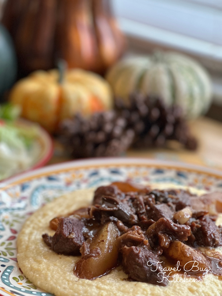 Balsamic Braised Pork Shoulder with Pear - 豚肩肉と洋梨のバルサミコ煮